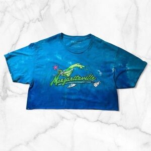 🍹Jimmy Buffet ‘Margaritaville’ Blue Tie Dye Crop Top 🍹